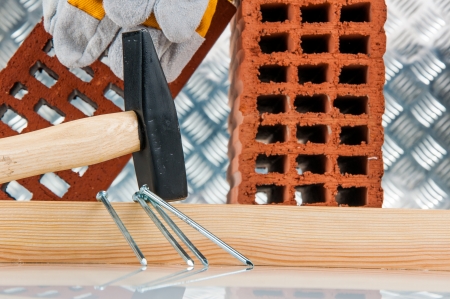 Professional building stuff, construction site objectsの写真素材