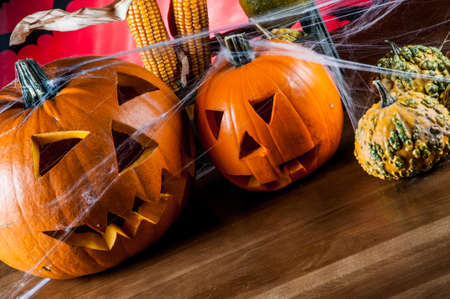 Halloween pumpkinの写真素材