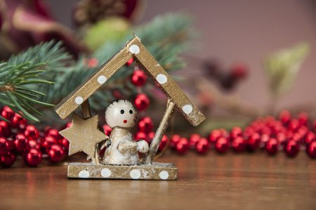 Christmas theme with ambient lightの写真素材