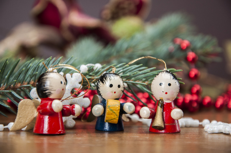 Christmas theme with ambient lightの写真素材
