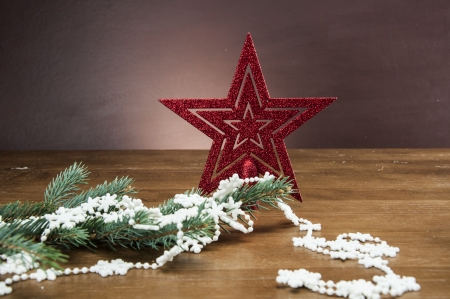 Christmas theme with ambient lightの写真素材