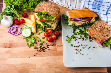 Traditional healthy breakfastの写真素材