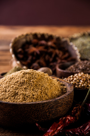 Colorful spices, oriental themeの写真素材