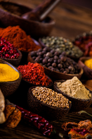Colorful spices, oriental themeの写真素材