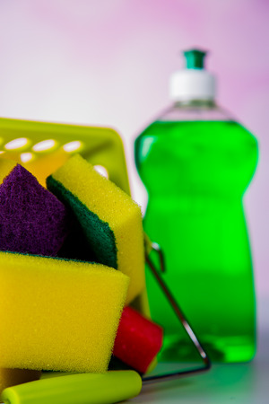 Saturated colors, washing conceptの写真素材