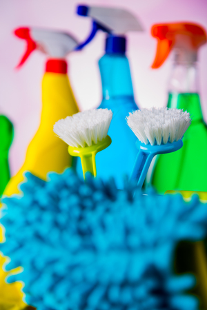 Vivid cleaning conceptの写真素材