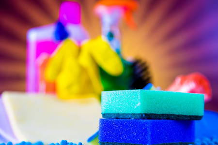 Cleaning theme, saturated conceptの写真素材