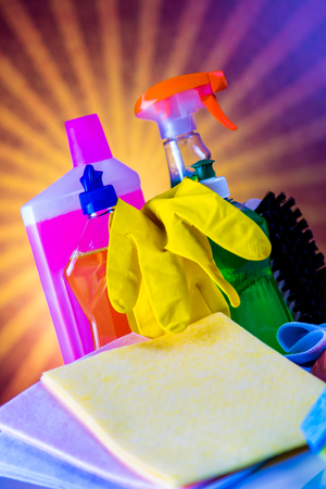 Colorful cleaning themeの写真素材
