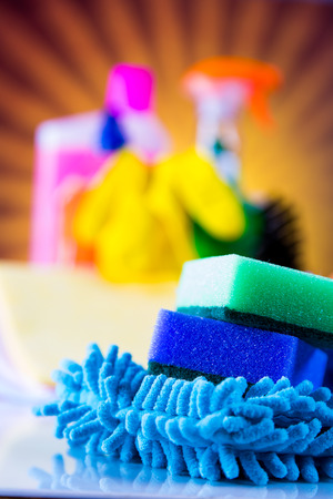 Colorful cleaning themeの写真素材
