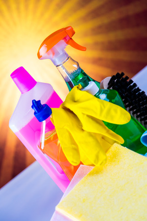 Colorful cleaning themeの写真素材