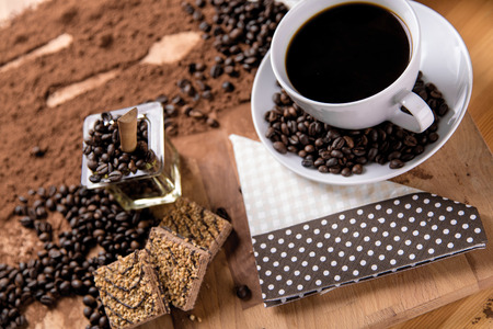 Natural coffee, home concept, natural foodの写真素材