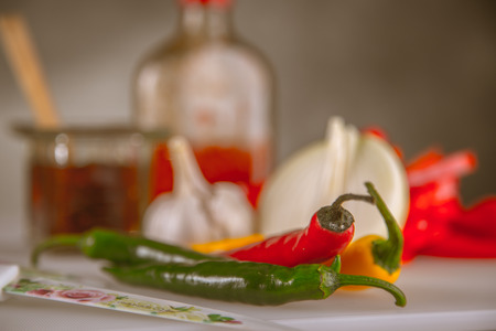 Asian cuisine, home-made natural, healthy foodの写真素材
