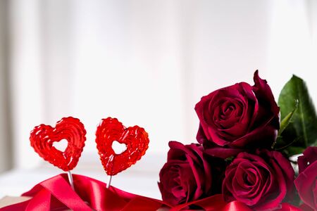 Valentines sweets, background concept of loveの写真素材