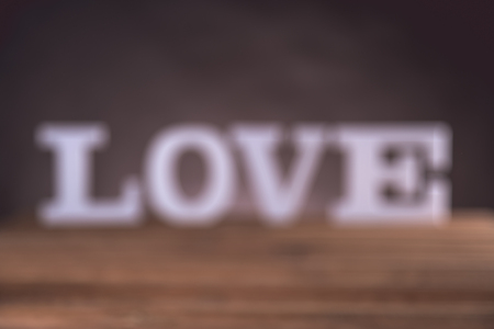 Love valentine concept with white lettersの写真素材