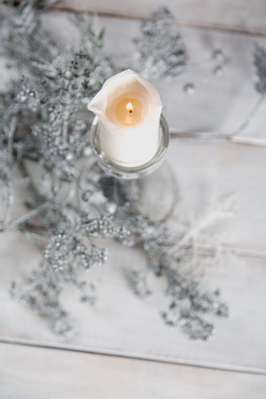 Holiday bright background, Christmas timeの写真素材
