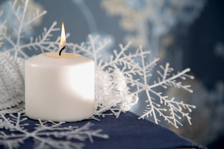 Christmas background with decoration stuffの写真素材