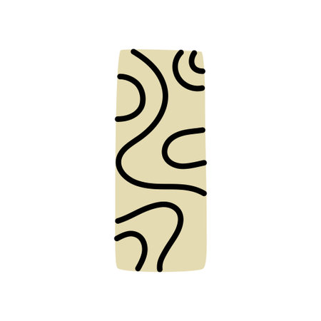 Modern hand drawn ceramic vase. Simple vector illustration.のイラスト素材