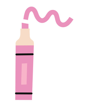 Pink marker icon. Flat vector illustration.のイラスト素材