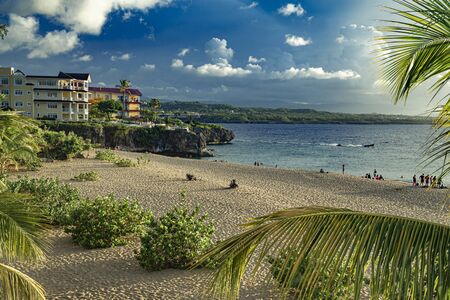 Alicia's beach, Sosua, Dominican Republicの写真素材