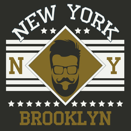 New york  typography fashion, t-shirt graphicsのイラスト素材