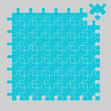 Parts of colorful puzzles Business concept of teamwork Raster versionのイラスト素材