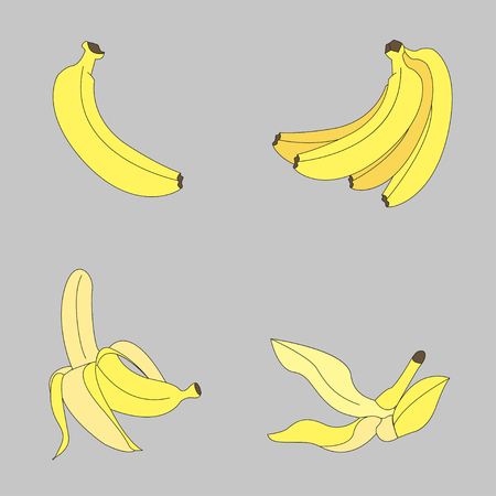 bananas iconのイラスト素材