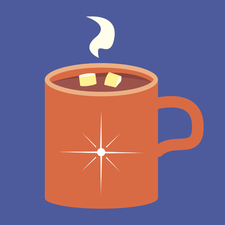 Cup with chocolateのイラスト素材