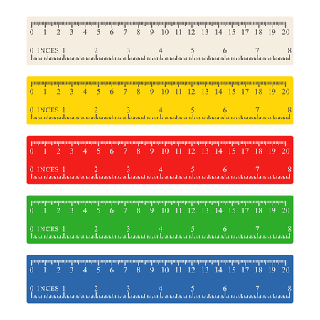 Color measuring rulers setのイラスト素材