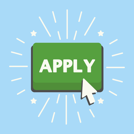 Apply green buttonのイラスト素材