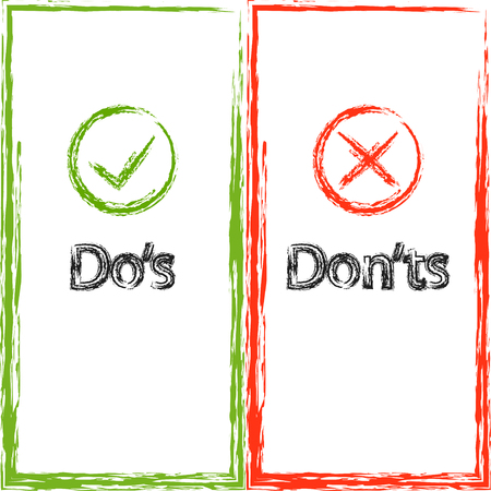 Dos and Dontsのイラスト素材