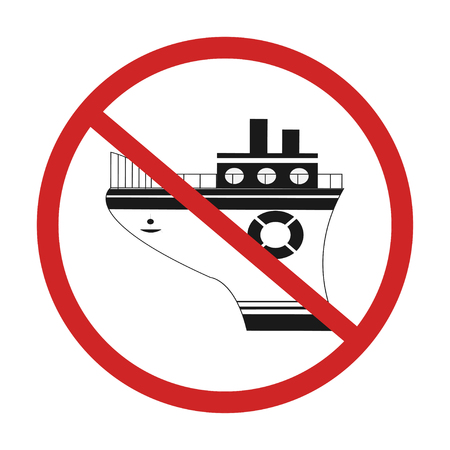 no ship vector icon designのイラスト素材