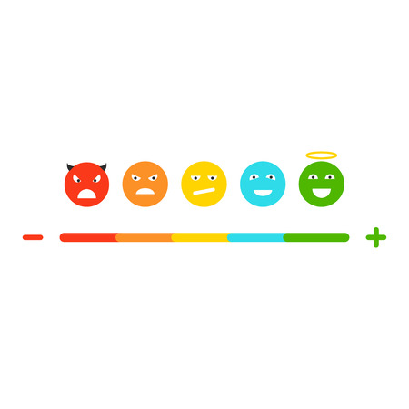 Pain measurement emotions scale. Picking the correct mood vectorのイラスト素材