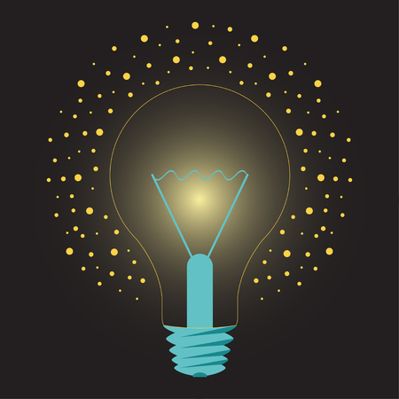 Light bulb. Creative business idea icon design vectorのイラスト素材