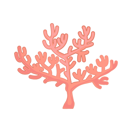 Coral pink. Underwater flora. Ocean plants designのイラスト素材