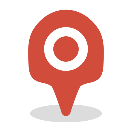 Map location icon, GPS travel marker vector designのイラスト素材