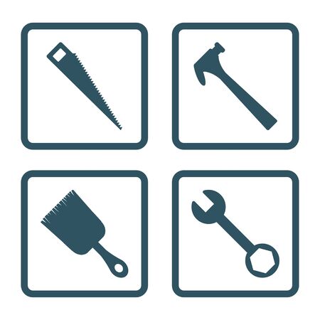 Tools icon set icon vector illustration design isolatedのイラスト素材