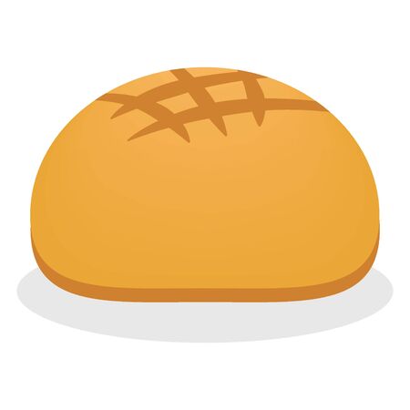 Bread icon bakery nutrition vector illustration designのイラスト素材