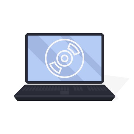 Monitor laptop icon. Business concept vector illustration design isolatedのイラスト素材