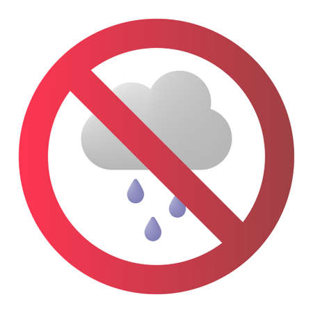 Rain cloud warning icon vector illustration designのイラスト素材