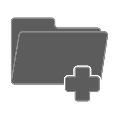 New folder file icon vector illustration design isolatedのイラスト素材
