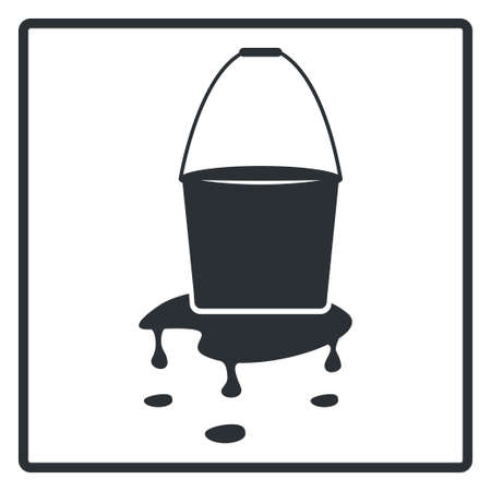 Paint bucket. Building modern icon vector illustration designのイラスト素材