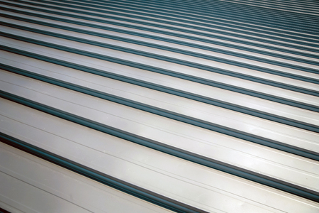 Metal panel building roof constructionの写真素材