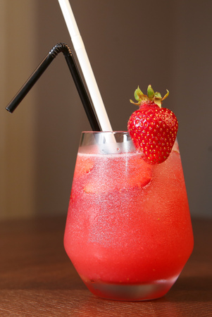 strawberry cocktailの写真素材
