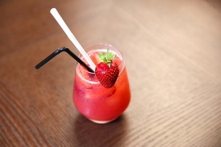 strawberry cocktailの写真素材