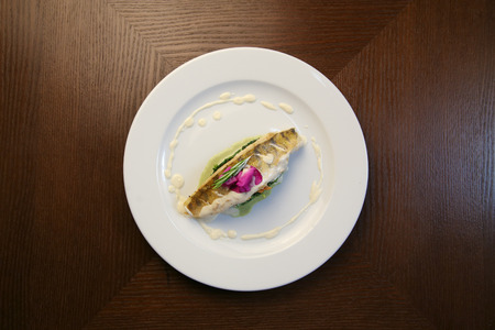 spinach with fish