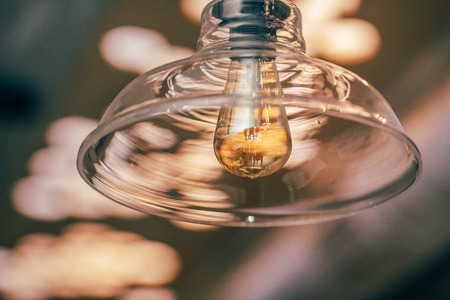 Luxury beautiful retro edison lightの写真素材