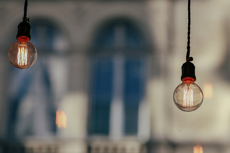 Luxury beautiful retro edison lightの写真素材