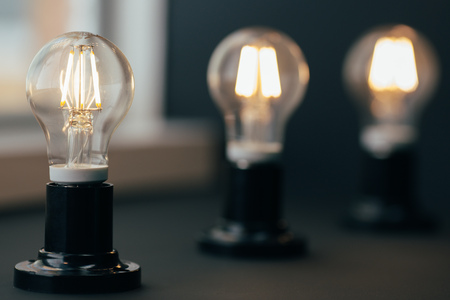 Luxury beautiful retro edison lightの写真素材