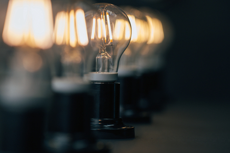 Luxury beautiful retro edison lightの写真素材