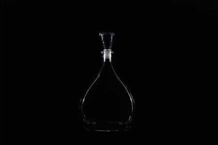 Clear bottle as a dropの写真素材